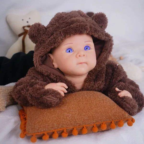 20 inch cute silicone reborn doll, handmade painted holiday birthday gift - Image 9