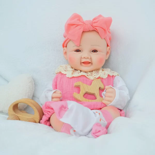 17 in hand-painted all-silicone reborn doll, soft touch real leather, gift collection artwork