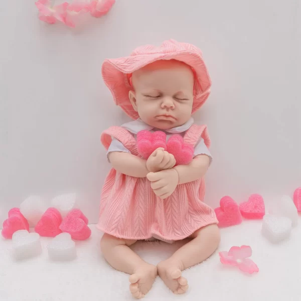 12″ solid silicone reborn doll girl - Image 2