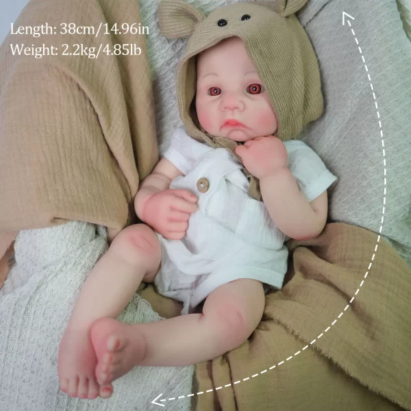 15 inch full silicone baby toy boy - Image 2