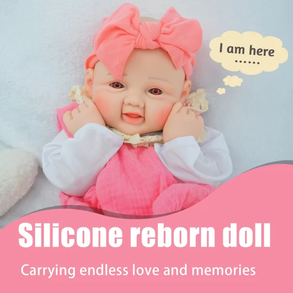 17 in hand-painted all-silicone reborn doll, soft touch real leather, gift collection artwork - Image 2