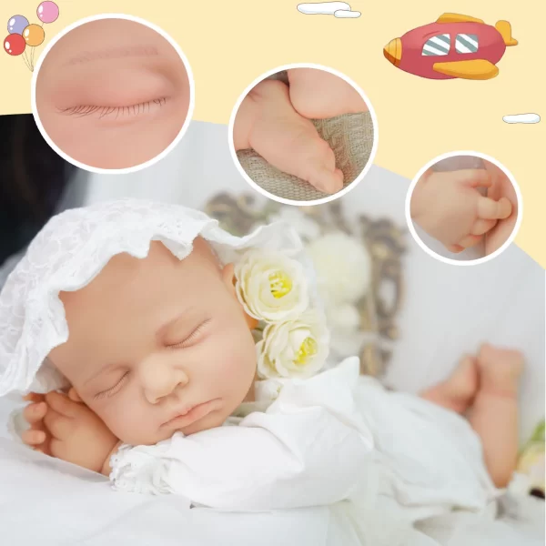 18.5"/47 cm silicone newborn hand-painted reborn doll soft and lifelike - Image 3