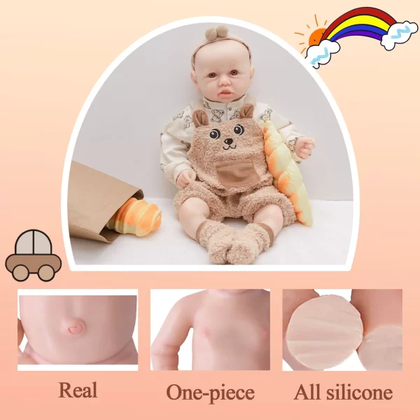 20 Inch Newborn Baby Girl Lifelike Handmade Real Life Soft Body - Image 2