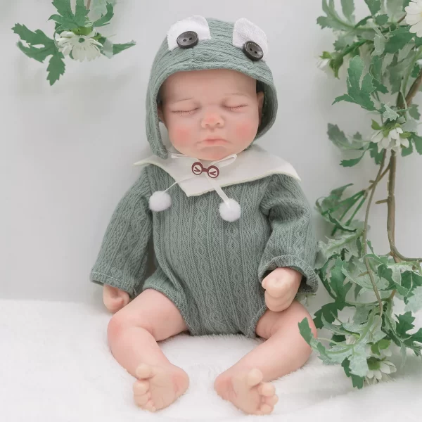 12" solid silicone reborn doll boy - Image 3