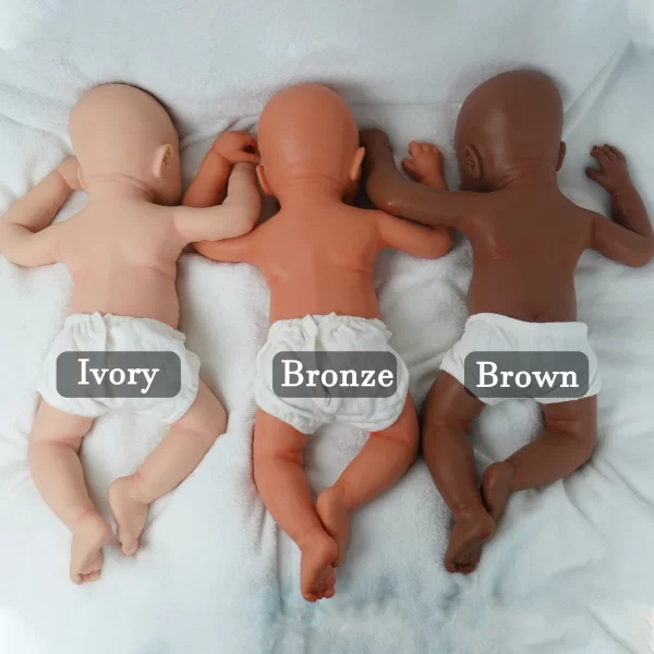19 inch cute reborn doll girl handmade realistic full silicone painted - Image 3