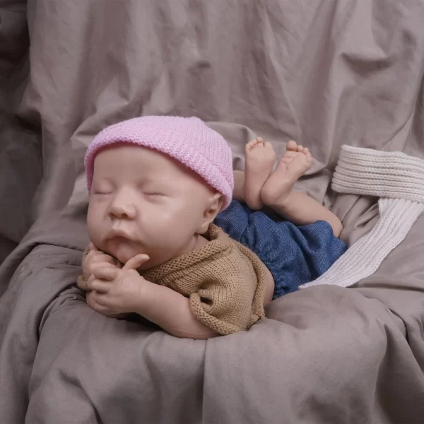 17"/44 cm newborn baby boy silicone reborn doll birthday gift - Image 3