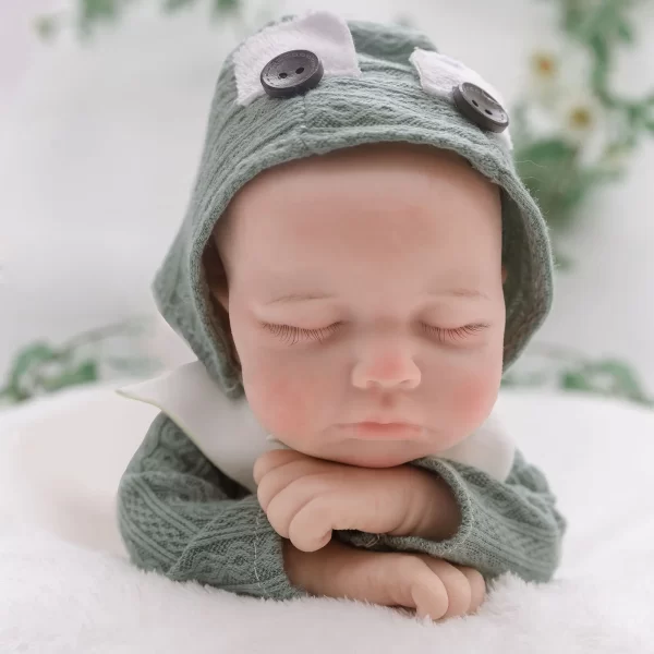 12" solid silicone reborn doll boy - Image 4
