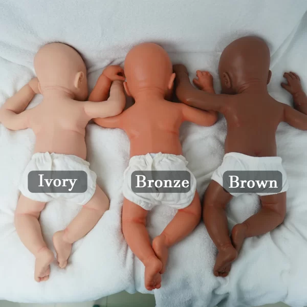 17 in hand-painted all-silicone reborn doll, soft touch real leather, gift collection artwork - Image 4