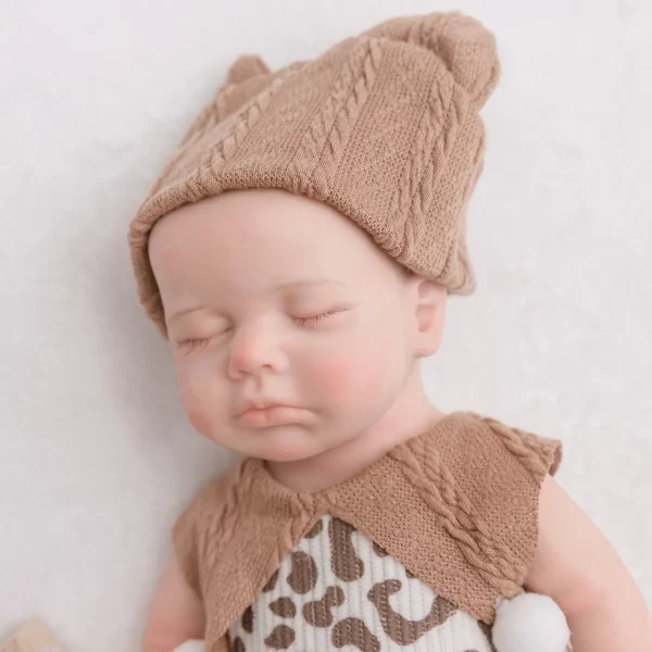 31cm lifelike hand-painted makeup premature baby reborn doll washable - Image 4