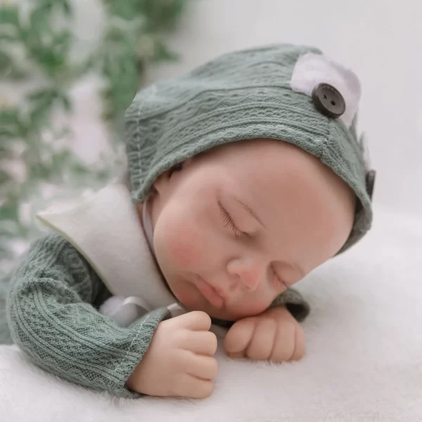 12" solid silicone reborn doll boy - Image 5