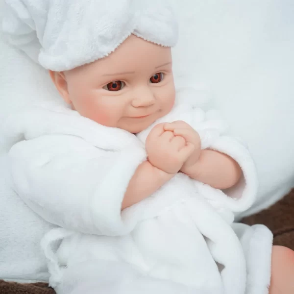 19 inch cute reborn doll girl handmade realistic full silicone painted - Image 5