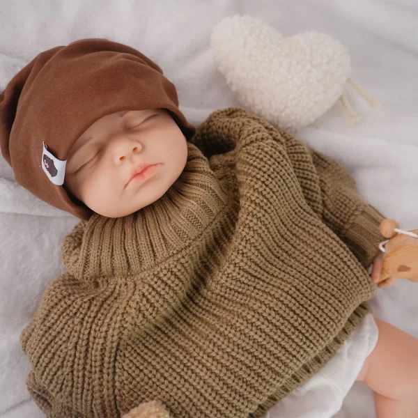 52cm painted silicone reborn doll boy baby washable for art collection - Image 7