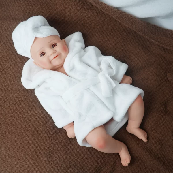 19 inch cute reborn doll girl handmade realistic full silicone painted - Image 6