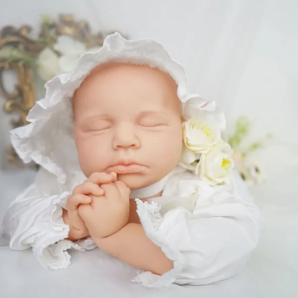 18.5"/47 cm silicone newborn hand-painted reborn doll soft and lifelike - Image 5