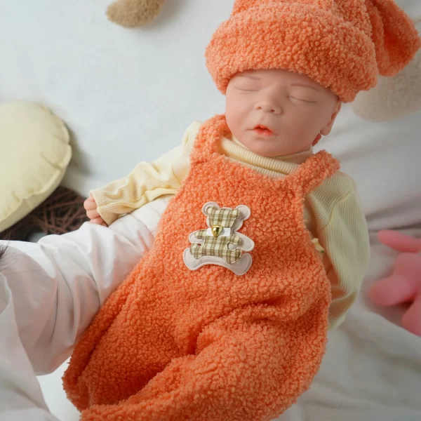 17 in realistic all-silicone reborn doll, hand-made soft skin, painted washable birthday gift - Image 8