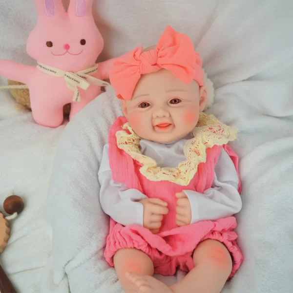 17 in hand-painted all-silicone reborn doll, soft touch real leather, gift collection artwork - Image 8