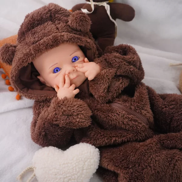 20 inch cute silicone reborn doll, handmade painted holiday birthday gift - Image 8
