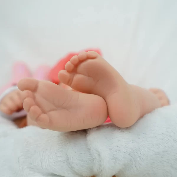 17 in hand-painted all-silicone reborn doll, soft touch real leather, gift collection artwork - Image 9