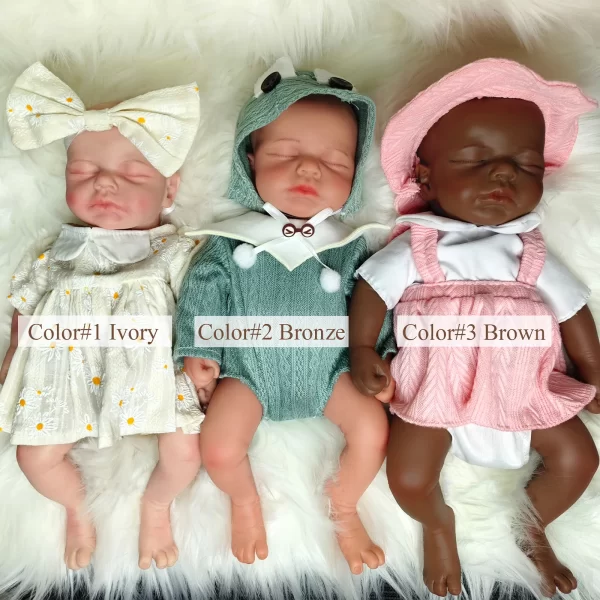 12" solid silicone reborn doll boy - Image 8